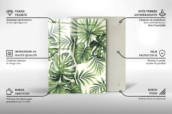 Steklena podloga za rezanje Zimski okraski