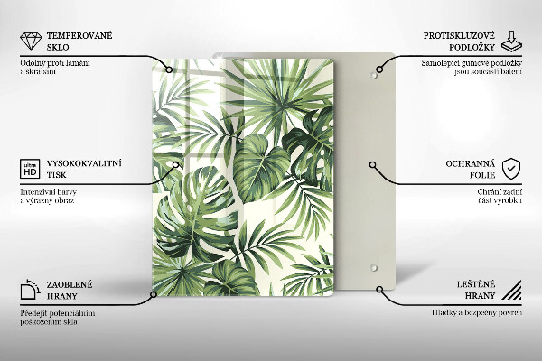 Steklena podloga za rezanje Zimski okraski