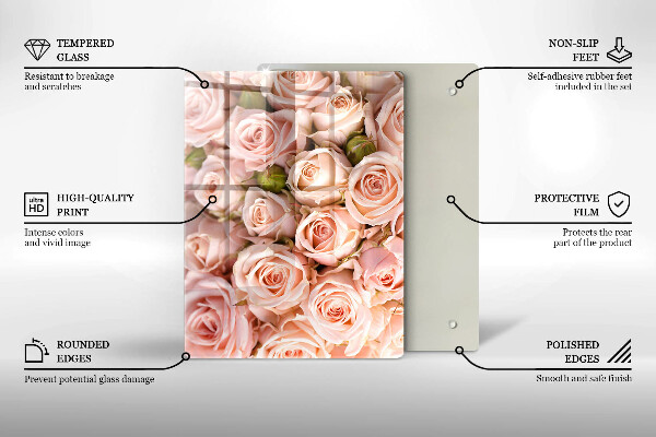 Steklena podloga za rezanje Naravni žilni list