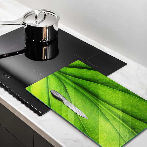 Steklena podloga za rezanje Naravni žilni list