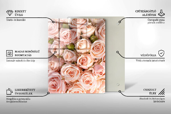 Steklena podloga za rezanje Naravni žilni list