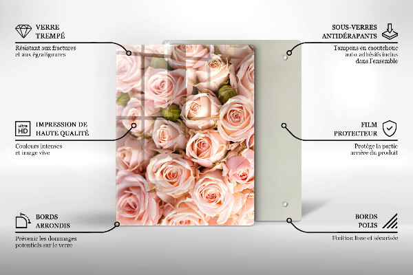 Steklena podloga za rezanje Naravni žilni list