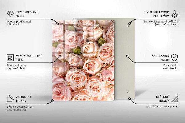 Steklena podloga za rezanje Naravni žilni list