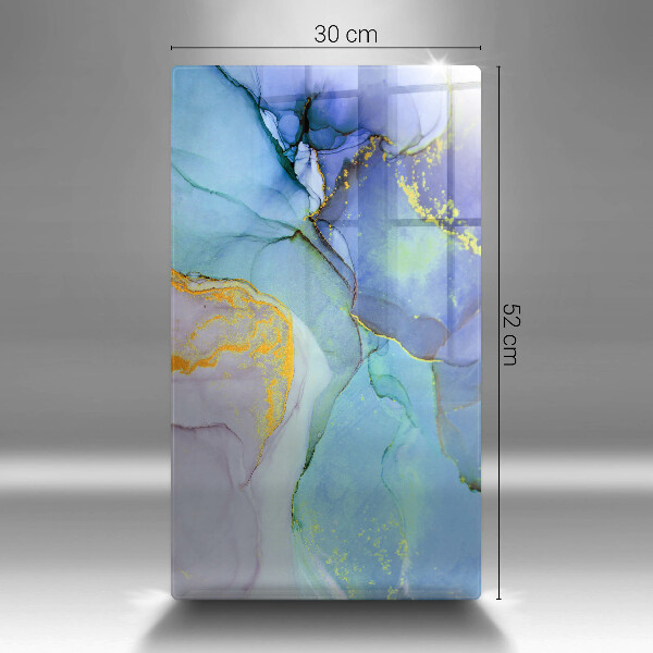 Steklena podloga za rezanje Razpokan zlati kamen