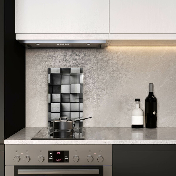 Steklena podloga za rezanje 3D geometrijsko ozadje