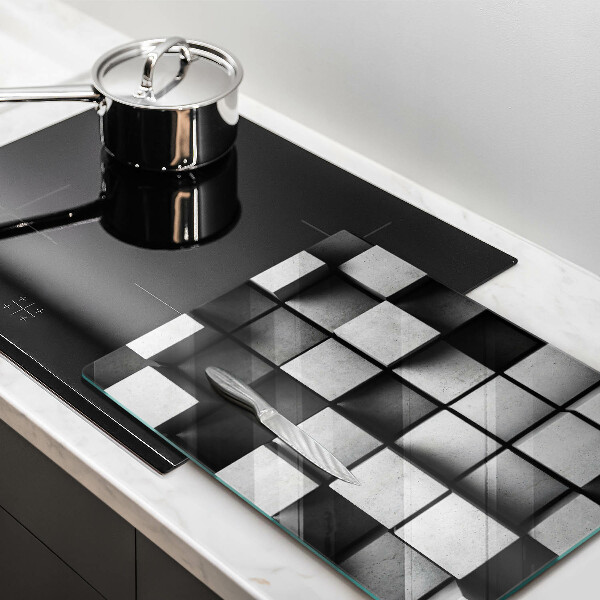 Steklena podloga za rezanje 3D geometrijsko ozadje