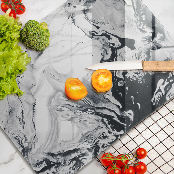 Steklena podloga za rezanje Abstrakcija črnila