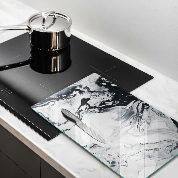 Steklena podloga za rezanje Abstrakcija črnila