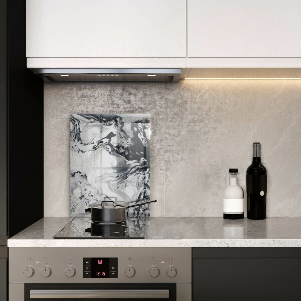 Steklena podloga za rezanje Abstrakcija črnila