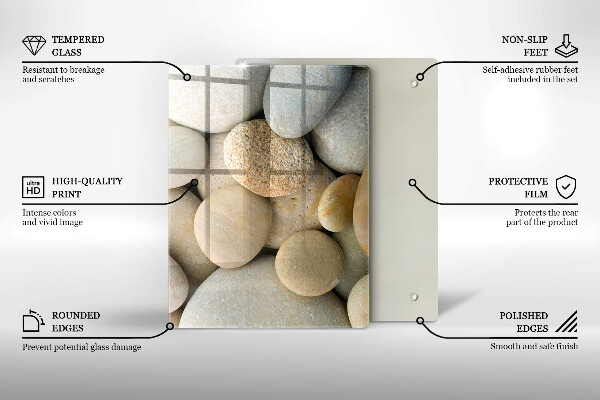 Steklena podloga za rezanje Abstraktne zlate črte