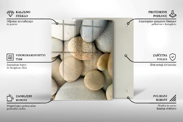 Steklena podloga za rezanje Abstraktne zlate črte
