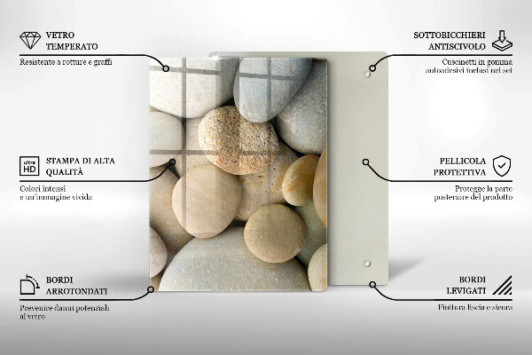 Steklena podloga za rezanje Abstraktne zlate črte
