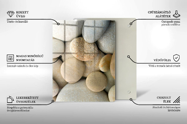 Steklena podloga za rezanje Abstraktne zlate črte