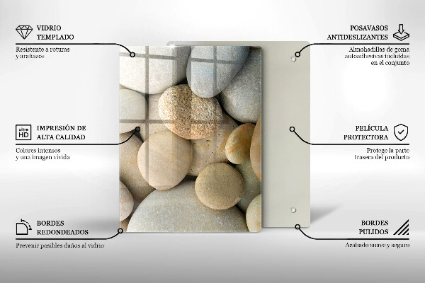 Steklena podloga za rezanje Abstraktne zlate črte