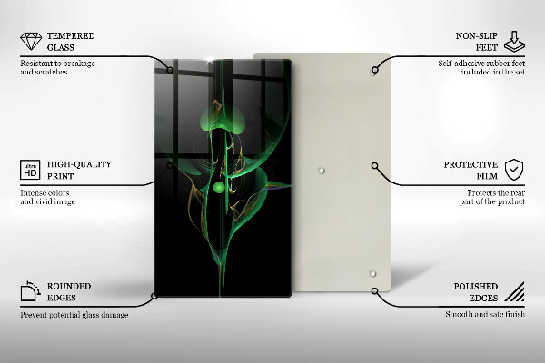 Steklena podloga za rezanje Moderna abstrakcija