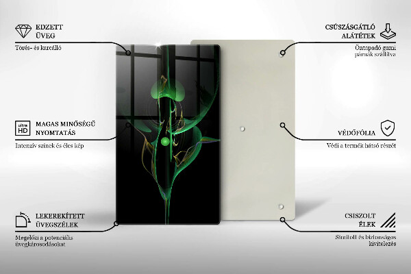Steklena podloga za rezanje Moderna abstrakcija