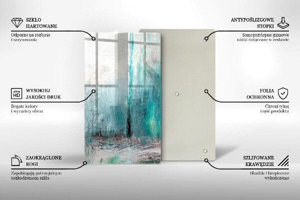 Steklena podloga za rezanje Pobarvaj abstrakcijsko ozadje