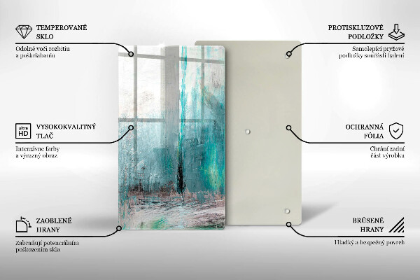 Steklena podloga za rezanje Pobarvaj abstrakcijsko ozadje