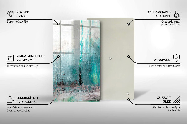 Steklena podloga za rezanje Pobarvaj abstrakcijsko ozadje