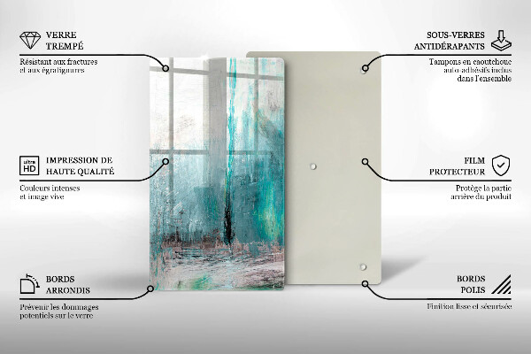 Steklena podloga za rezanje Pobarvaj abstrakcijsko ozadje