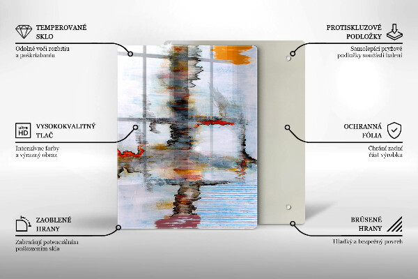 Steklena podloga za rezanje Pobarvaj abstrakcijsko ozadje