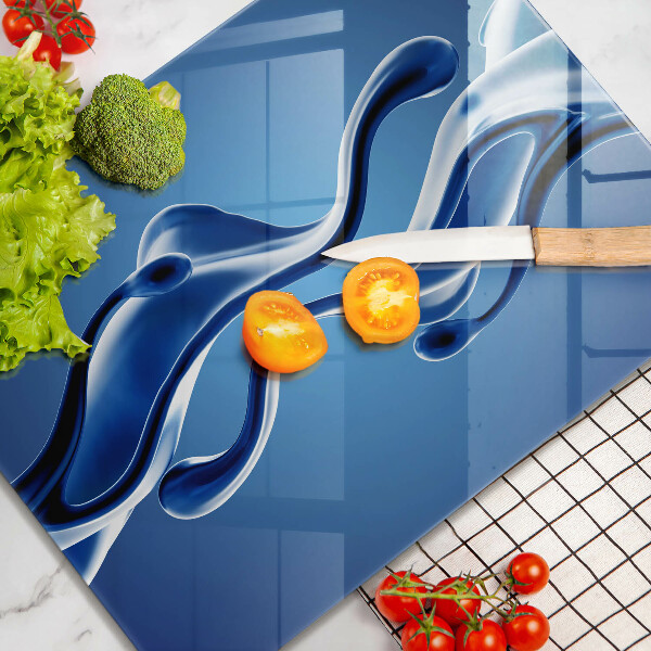 Steklena podloga za rezanje Abstrakcija tekočine