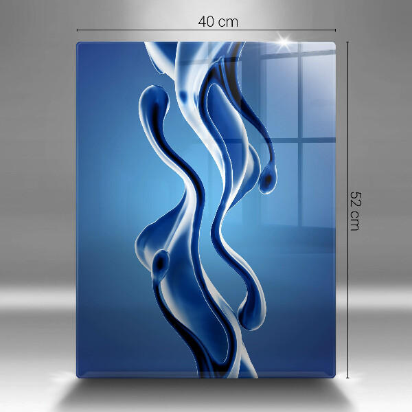 Steklena podloga za rezanje Abstrakcija tekočine