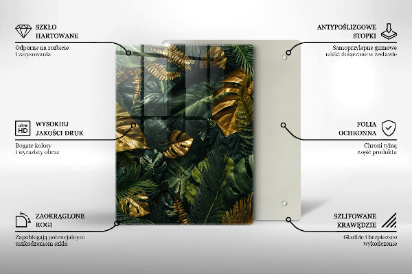 Steklena podloga za rezanje Abstrakcija tekočine