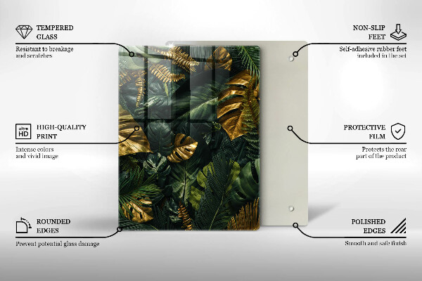 Steklena podloga za rezanje Abstrakcija tekočine