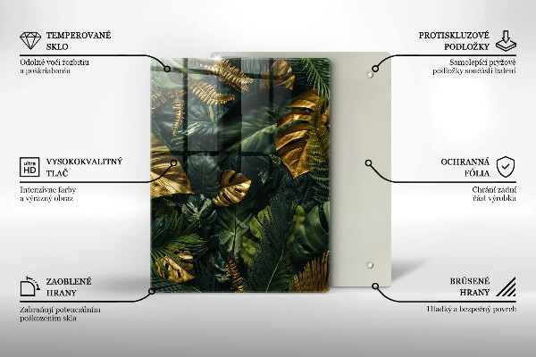 Steklena podloga za rezanje Abstrakcija tekočine