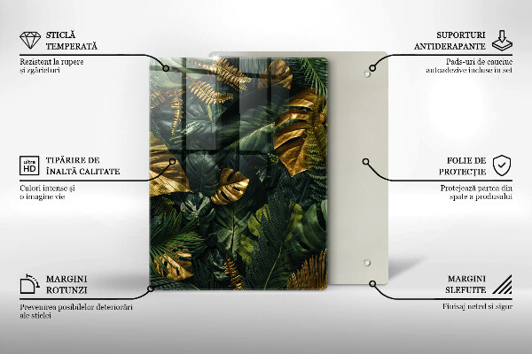 Steklena podloga za rezanje Abstrakcija tekočine