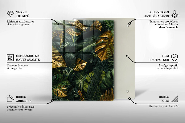 Steklena podloga za rezanje Abstrakcija tekočine