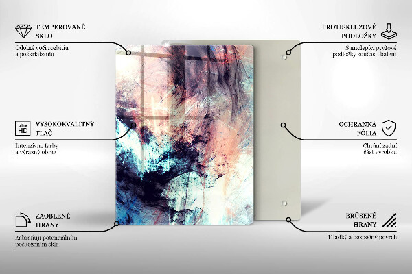 Steklena podloga za rezanje Dekorativna kamenina