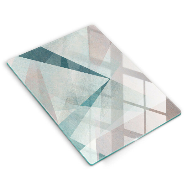 Steklena podloga za rezanje Ostra abstrakcija