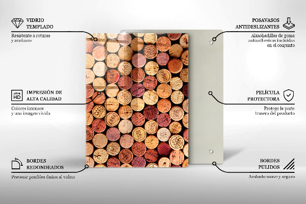 Steklena podloga za rezanje Ostra abstrakcija