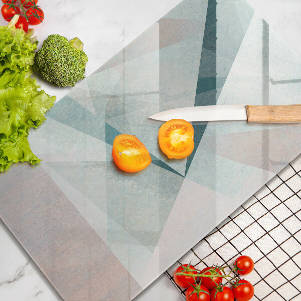 Steklena podloga za rezanje Ostra abstrakcija