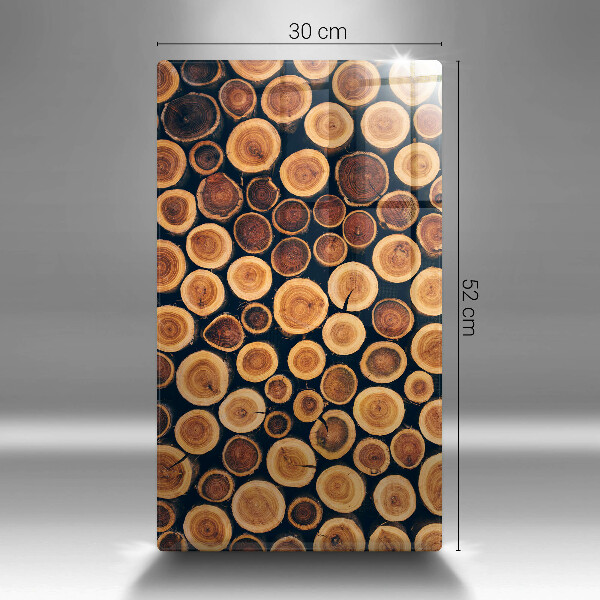 Steklena podloga za rezanje Leseni štori