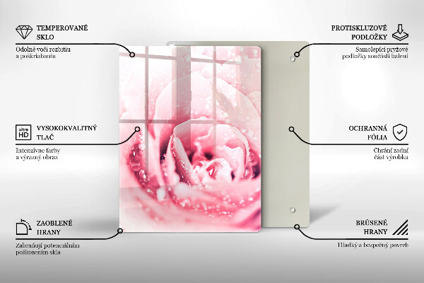 Steklena podloga za rezanje Kamnite dekorativne madeže