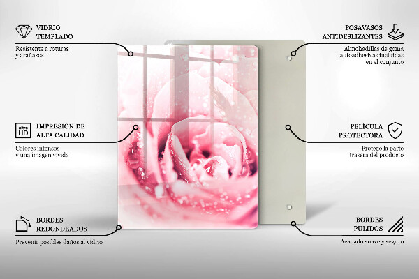 Steklena podloga za rezanje Kamnite dekorativne madeže