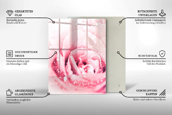 Steklena podloga za rezanje Kamnite dekorativne madeže