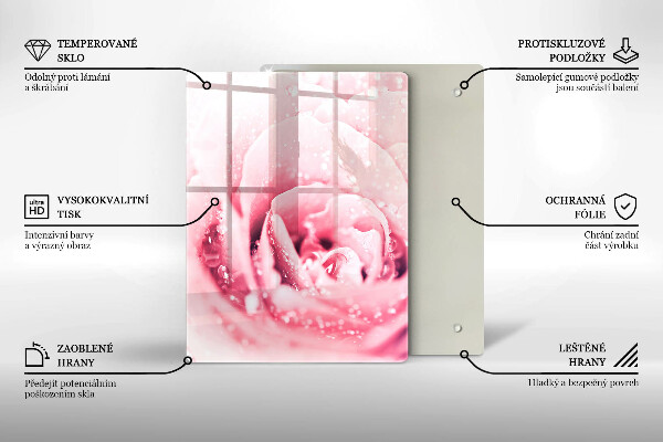 Steklena podloga za rezanje Kamnite dekorativne madeže