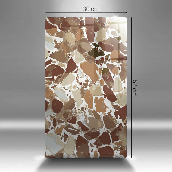 Steklena podloga za rezanje Kamnite dekorativne madeže