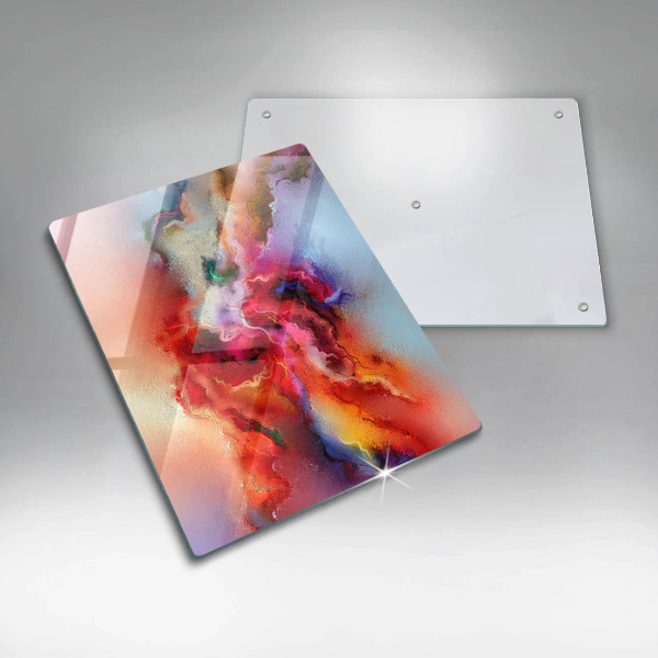 Steklena podloga za rezanje Dimna abstrakcija