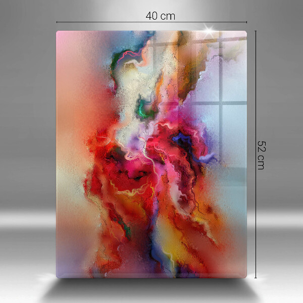 Steklena podloga za rezanje Dimna abstrakcija