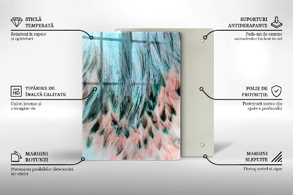 Steklena podloga za rezanje Dimna abstrakcija