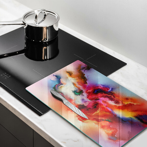 Steklena podloga za rezanje Dimna abstrakcija