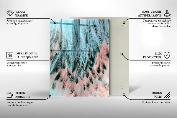 Steklena podloga za rezanje Dimna abstrakcija