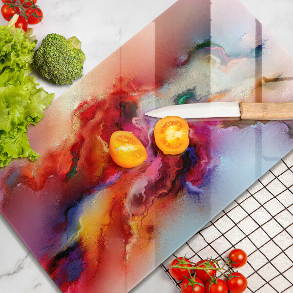 Steklena podloga za rezanje Dimna abstrakcija