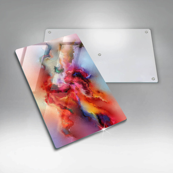 Steklena podloga za rezanje Dimna abstrakcija