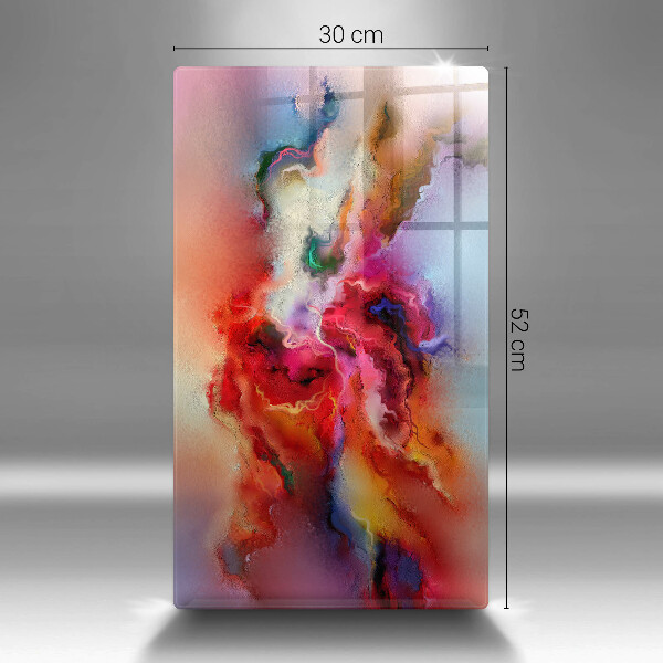 Steklena podloga za rezanje Dimna abstrakcija